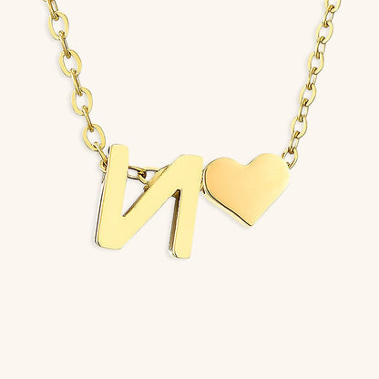 Collier En Or Avec Lettre Initiale Ria