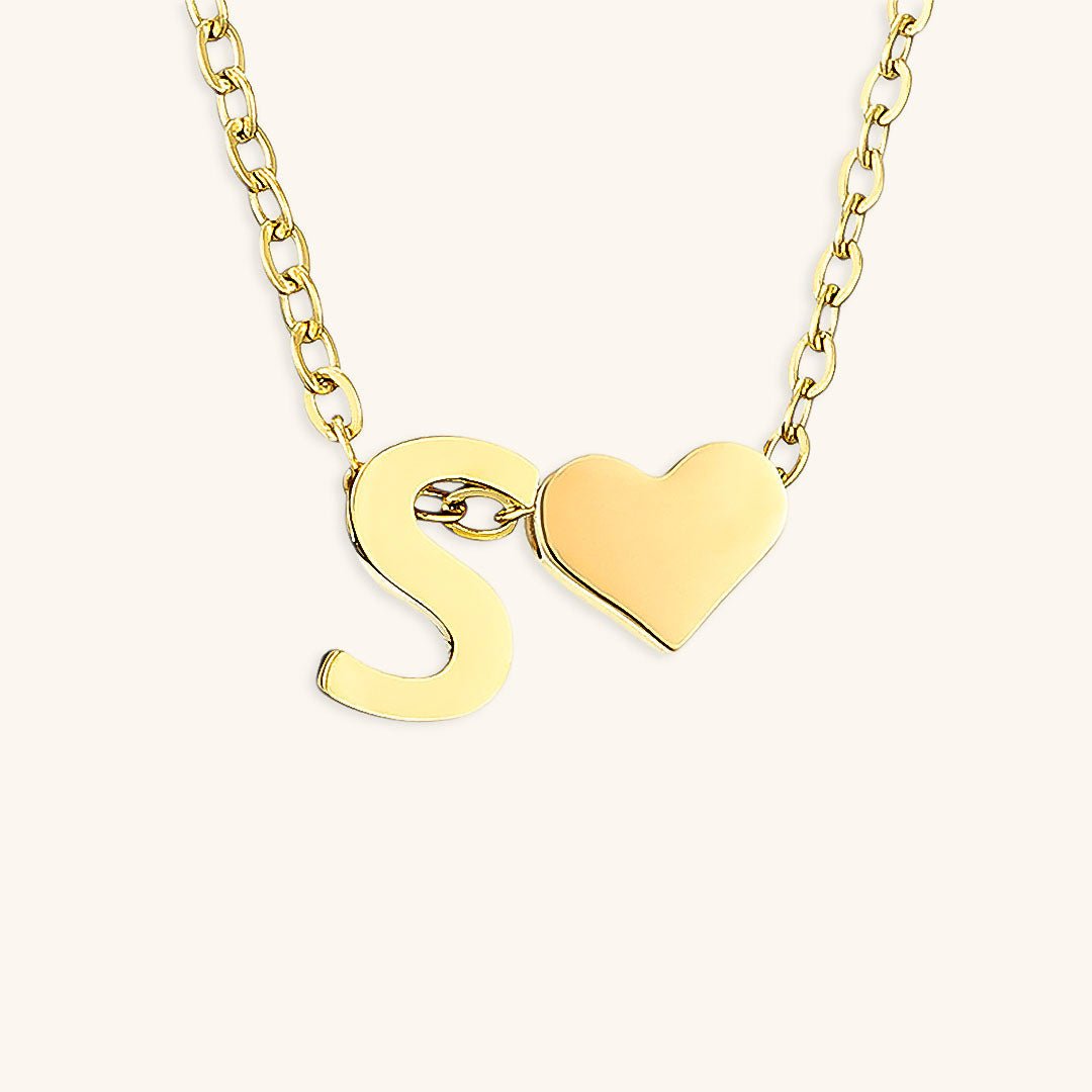 Collier En Or Avec Lettre Initiale Ria