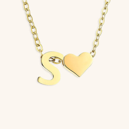 Collier En Or Avec Lettre Initiale Ria
