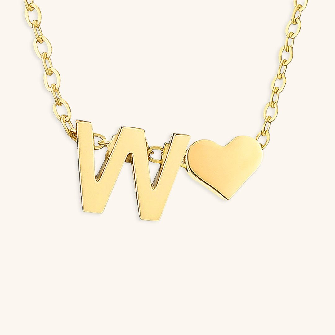 Collier En Or Avec Lettre Initiale Ria
