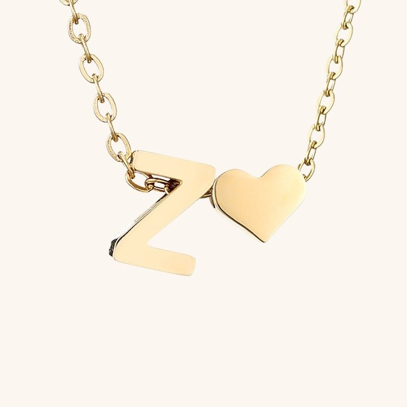 Collier En Or Avec Lettre Initiale Ria