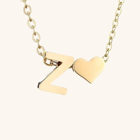 Collier En Or Avec Lettre Initiale Ria