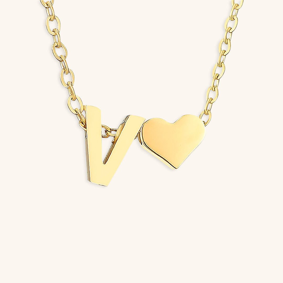 Collier En Or Avec Lettre Initiale Ria