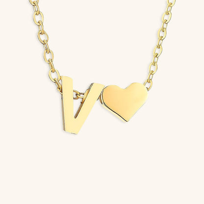 Collier En Or Avec Lettre Initiale Ria