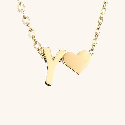 Collier En Or Avec Lettre Initiale Ria