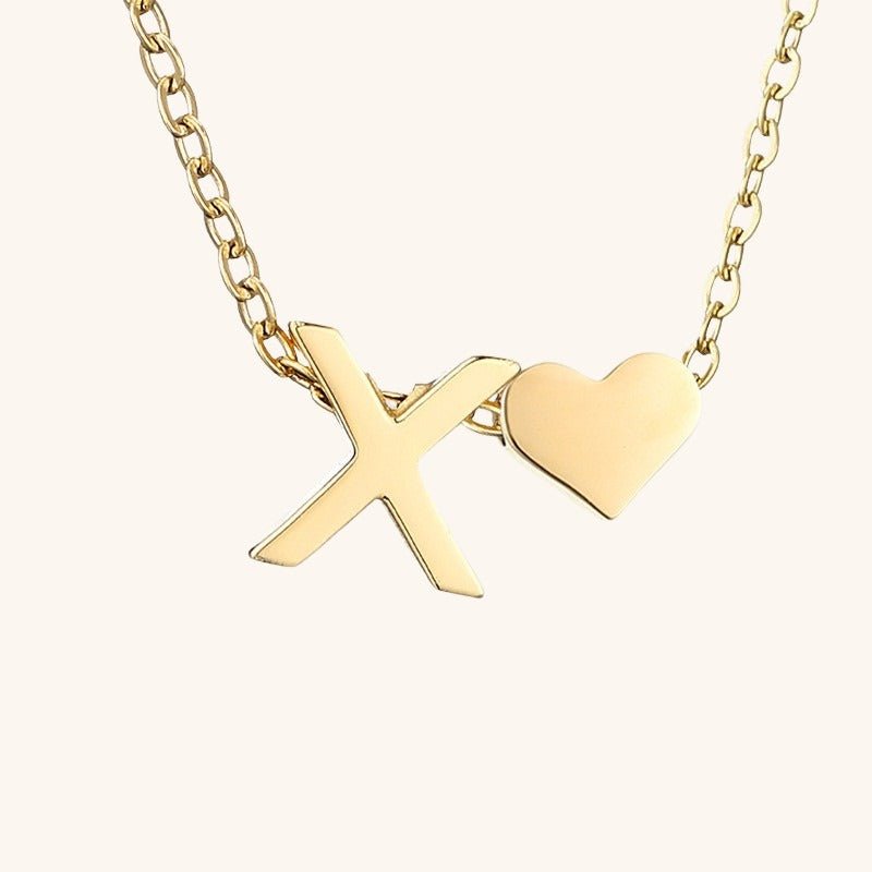 Collier En Or Avec Lettre Initiale Ria
