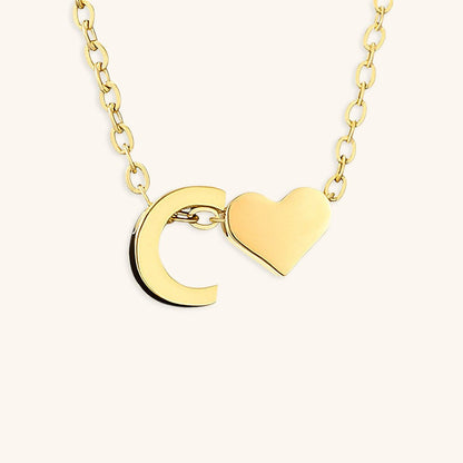Collier En Or Avec Lettre Initiale Ria