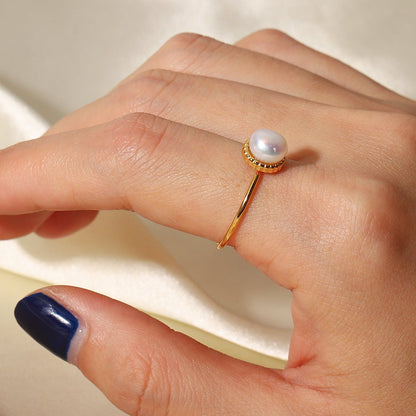 Bague Perle d'Or Solis
