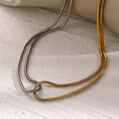 Collier Talia À Double Ton