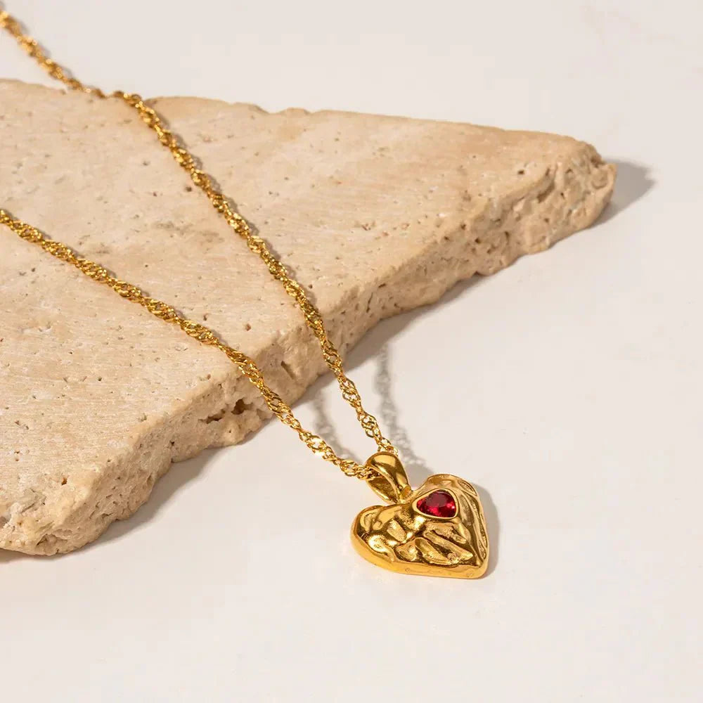 Collier en Or Vesper avec Cœur