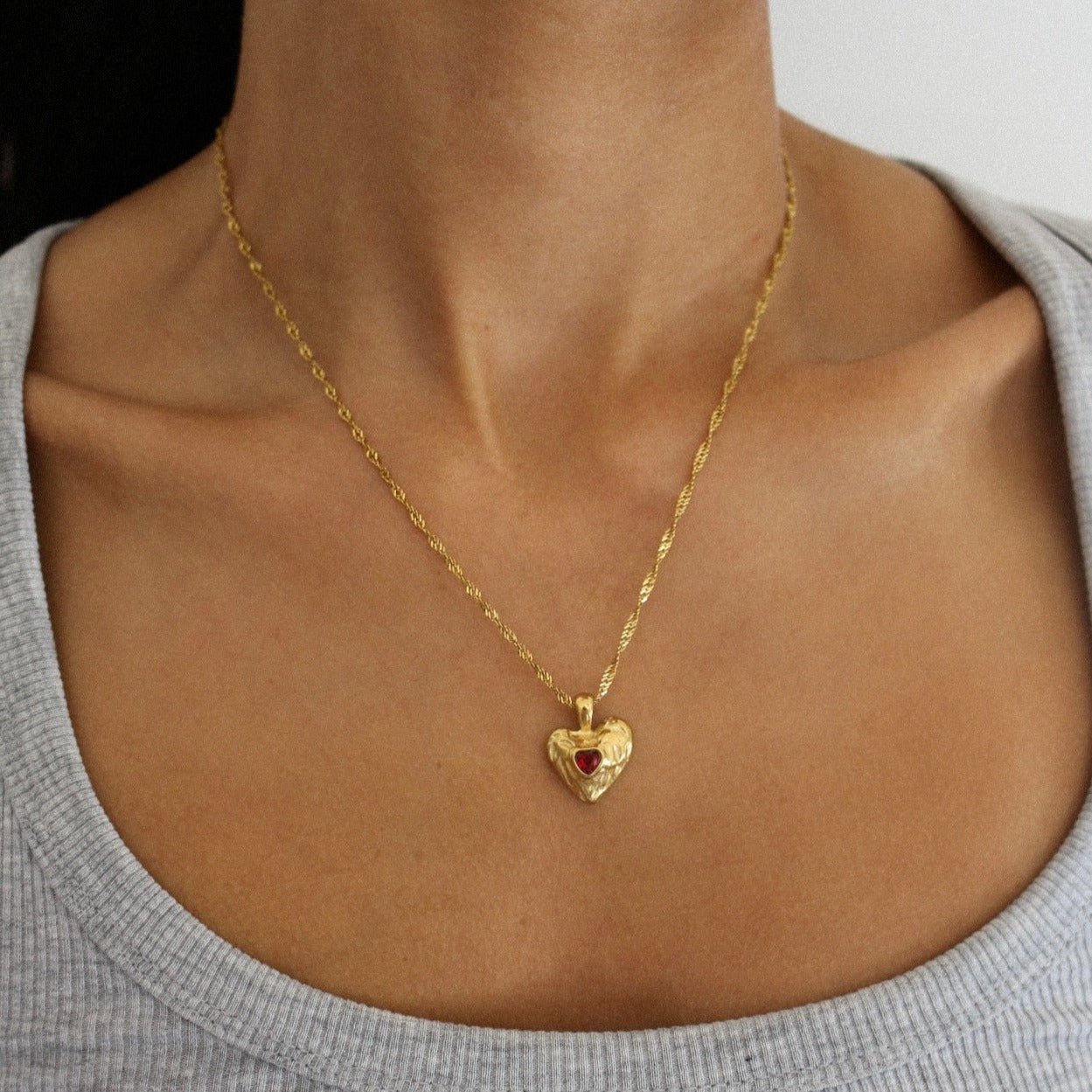 Collier en Or Vesper avec Cœur