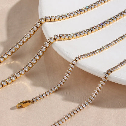Collier De Tennis En Diamant Wisteria